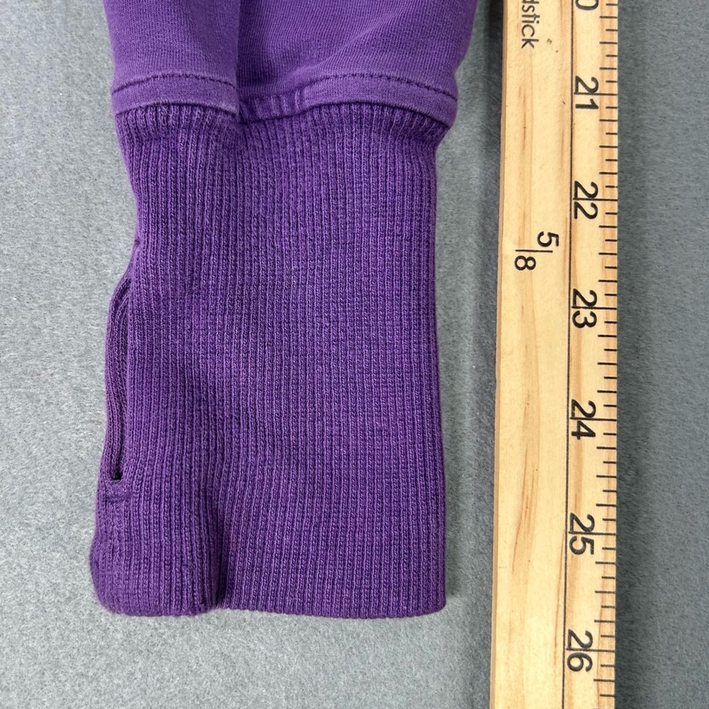 Lululemon Scuba Full Zip Hoodie Cable Knit Purple Size 6 Thumbhole Hiking Jacket - Picture 9 of 13